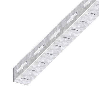 Immagine di ANGOLARE PERFORATO 23,5X23,5 MM, ALLUMINIO NATURALE, 2,5 MT