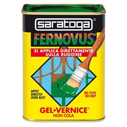 Immagine di SMALTO GEL ANTIRUGGINE SARATOGA, FERNOVUS, 0,75 LT, COLORE BIANCO GHIACCIO