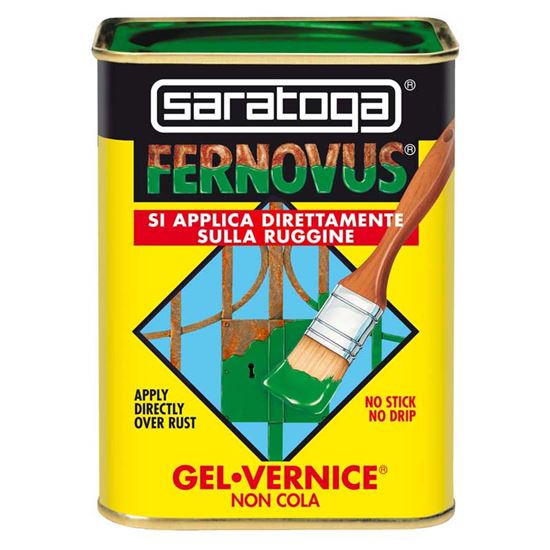 Immagine di SMALTO GEL ANTIRUGGINE SARATOGA, FERNOVUS, 0,75 LT, COLORE VERDE SPECIALE