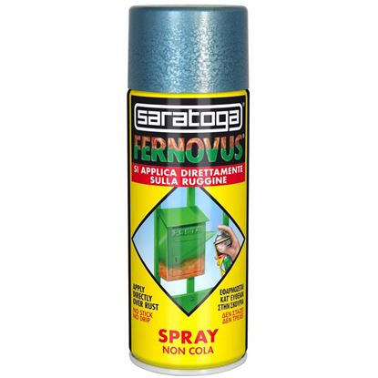 Immagine di SMALTO SPRAY ANTIRUGGINE SARATOGA, FERNOVUS, 400 ML, COLORE NERO LUCIDO