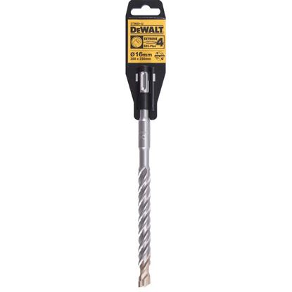 Immagine di PUNTA DEWALT, ATTACCO SDS-PLUS, 4 TAGLIENTI, PER MURO E CALCESTRUZZO, Ø 16X250 MM