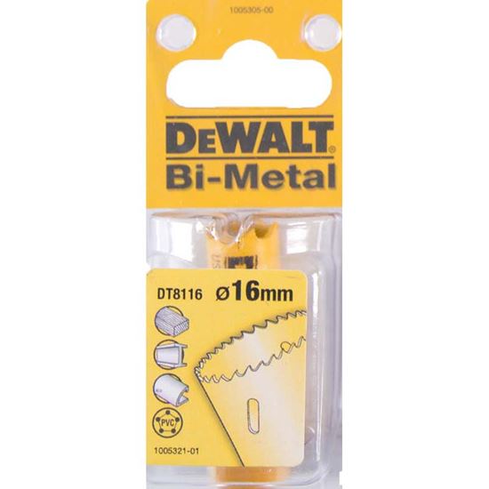 Immagine di SEGA A TAZZA DEWALT, BI-METAL A TAGLIO PROFONDO, PER ACCIAIO INOX, ALLUMINIO, Ø 54 MM