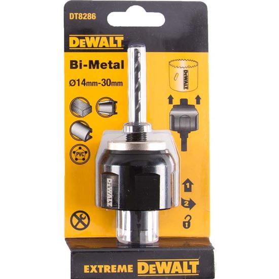Immagine di MANDRINO DEWALT, DT8286, PER SEGHE A TAZZA BI-METAL, PER SEGHE DA Ø 14 A 30 MM
