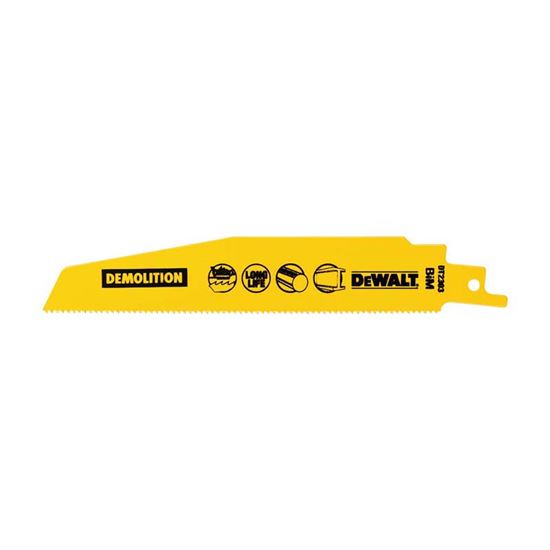 Immagine di LAMA DEWALT, PER SEGA GATTUCCIO, 2,5X152 MM, PER METALLO, PLASTICA E MULTISTRATO, 5 LAME