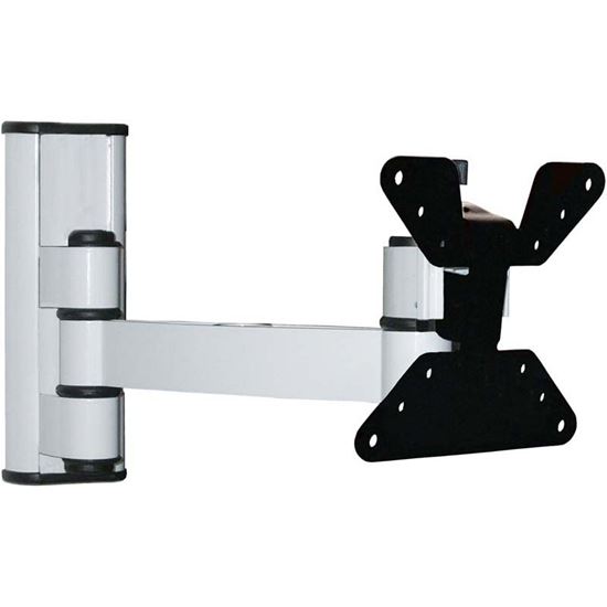 Immagine di SUPPORTO 1 SNODO INCLINABILE, DA 10" A 26", PER TV LCD, ATTACCO VESA 75/100 MM, PORTATA MASSIMA 20 KG, COLORE BIANCO
