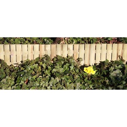 Immagine di BORDO QUICK, IN PINO IMPREGNATO, CON 2 PALETTI A PUNTA, 110XH21 CM