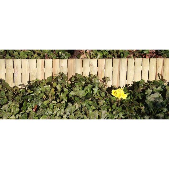 Immagine di BORDO QUICK, IN PINO IMPREGNATO, CON 2 PALETTI A PUNTA, 110XH21 CM