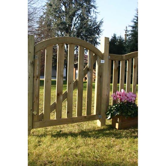 Immagine di CANCELLETTO CAROL, IN PINO IMPREGNATO, SPESSORE LISTELLI 20 MM, 98XH90 CM