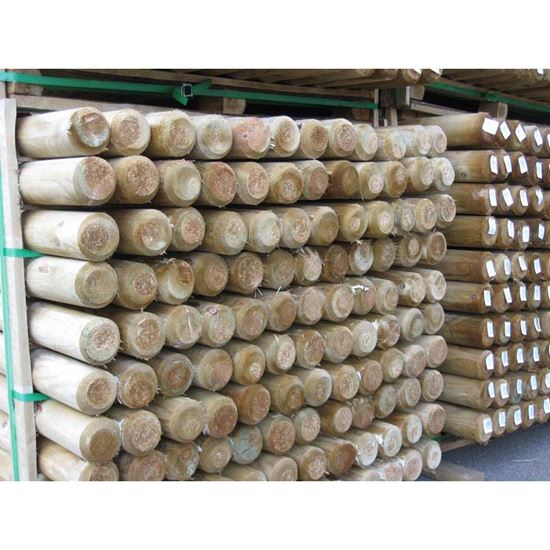 Immagine di PALO TONDO, TORNITO, IN PINO IMPREGNATO, Ø 8X200 CM