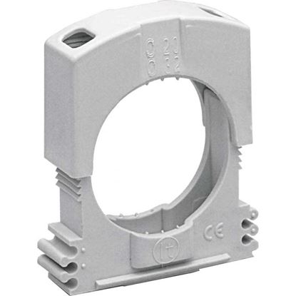 Immagine di FISSATUBO, COLORE GRIGIO, CONFEZIONE 8 PEZZI, Ø 20/32 MM