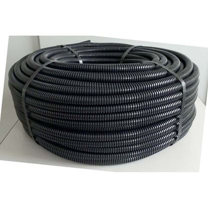 Immagine di TUBO CORRUGATO, COLORE NERO, SENZA TIRAFILO, BOBINA 50 MT, Ø 20 MM