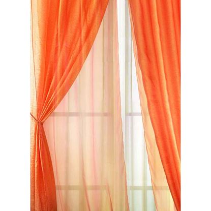 Immagine di COPPIA TENDE RAVELLO, DOPPIA CALATA, RASO E ORGANZA, 140XH280 CM, COLORI ASSORTITI