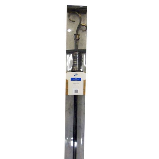 Immagine di BASTONE IN FERRO ESTENSIBILE, Ø 16/19 MM, 120/210 CM, TORCIGLIONE, COLORE NERO/ORO