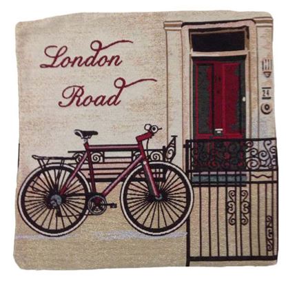 Immagine di CUSCINO ARREDO GOBELIN, 100% COTONE, 40X40 CM, FANTASIA LONDON ROAD