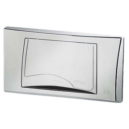 Immagine di PLACCA CROMATA CR, FUSION, DUE TASTI PER CASSETTA INCASSO