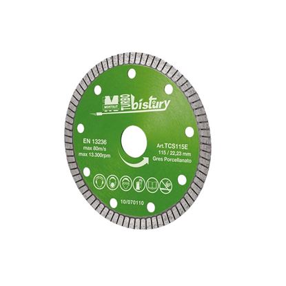 Immagine di DISCO DIAMANTATO, CORONA TURBO, PER GRES PORCELLANATO, Ø 115 MM