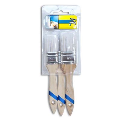 Immagine di KIT 3 PENNELLI, MANICO LEGNO 30-40-50, ACQUA