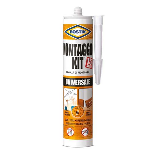 Immagine di COLLA BOSTIK MONTAGGIO KIT, UNIVERSALE, IDEALE PER MATERIALI SOTTO TENSIONE, 440 GR