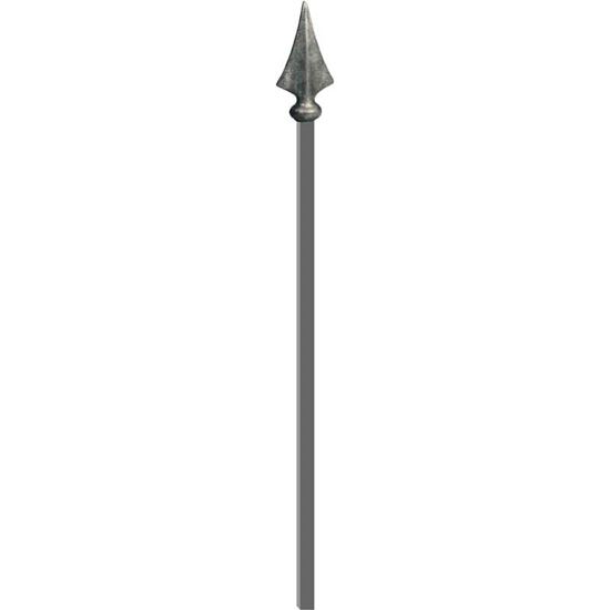 Immagine di PALETTO PER RECINZIONE, SEZIONE 14X14 MM, CON LANCIA, ALTEZZA 1000 MM