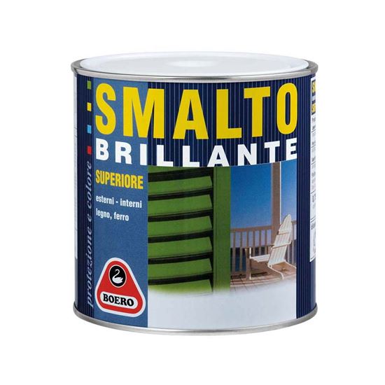 Immagine di SMALTO BRILLANTE BOERO, 2,5 LT, COLORE VERDE IMPERIALE