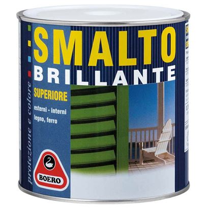 Immagine di SMALTO BRILLANTE BOERO, 0,75 LT, COLORE ROSSO VITALIA