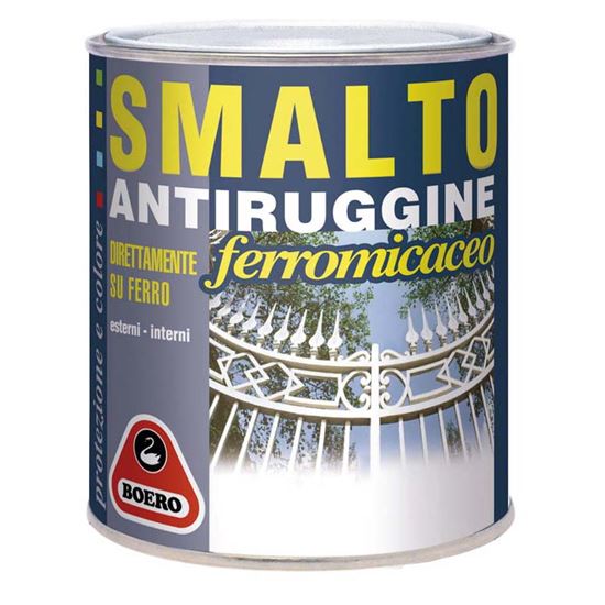 Immagine di SMALTO ANTIRUGGINE, 0,750 LT, COLORE GRIGIO CHIARO, GRANA GROSSA