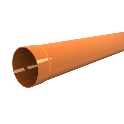 Immagine di TUBO IN PVC, PER SCARICHI CIVILI ED INDUSTRIALI F/N, COLORE ARANCIO, Ø MM 125X1 MT