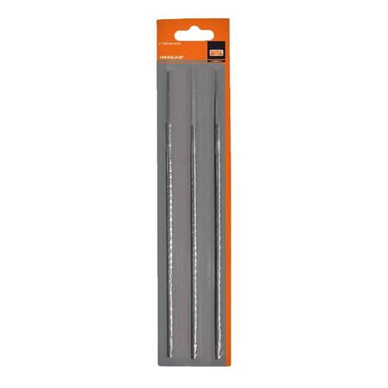 Immagine di LIME BAHCO, PER CATENE DA MOTOSEGA, ASSORTIMENTO COMPOSTO DA 3 LIME TONDE Ø 4,8X200 MM