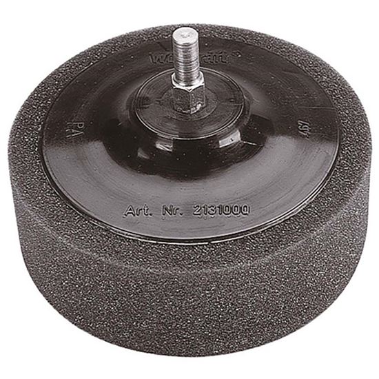 Immagine di TAMPONE IN SPUGNA, PER LUCIDATURA A CERA O CON PASTE, CODOLO Ø 8 MM, Ø 120 MM