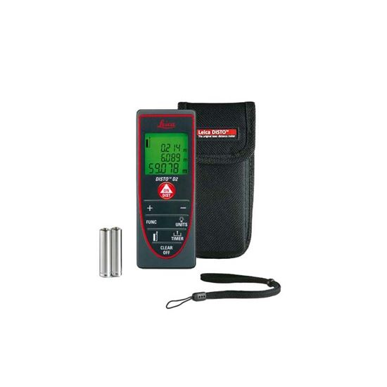 Immagine di MISURATORE LASER LEICA, DISTO D2, PORTATA DI MISURA DA 0,05 A 60 MT, IDEALE PER INTERNI PER IL CALCOLO DI SUPERFICI