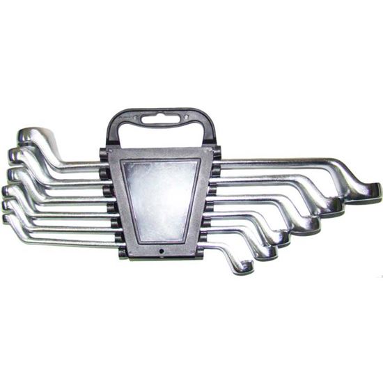 Immagine di SET 6 CHIAVI POLIGONALI, CHROMO VANADIUM, 10-22 MM