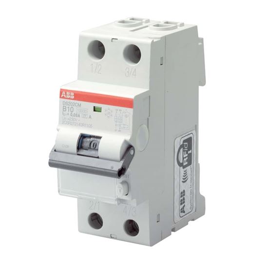 Immagine di INTERRUTTORE MAGNETOTERMICO DIFFERENZIALE ABB, 6 KA, 2P, 30 MA, C25
