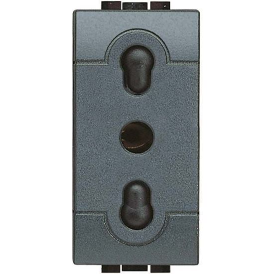 Immagine di PRESA 2P+T, LIVING INT., 10/16 A, BIPASSO