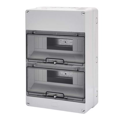 Immagine di CENTRALINO DA PARETE GEWISS, ALLOGGIAMENTO MORSETTIERE, IP55, 12X2, 24 MODULI
