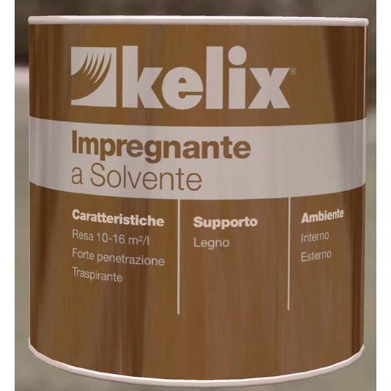 Immagine di IMPREGNANTEANTE SOLVENTE, KELIX, 0,75 LT,  COLORE NOCE SCURO