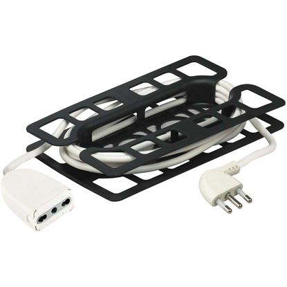 Immagine di PROLUNGA, SPINA 2P+T 16 A, PRESA BIPASSO 10/16 A, 3X1,5 MM, 5 MT, COLORE BIANCA