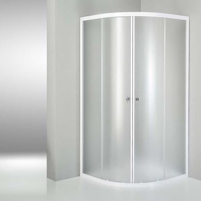 Immagine di BOX SEMICIRC MEDITERRANEO, CRISTALLO STAMPATO BCO CM 80X80