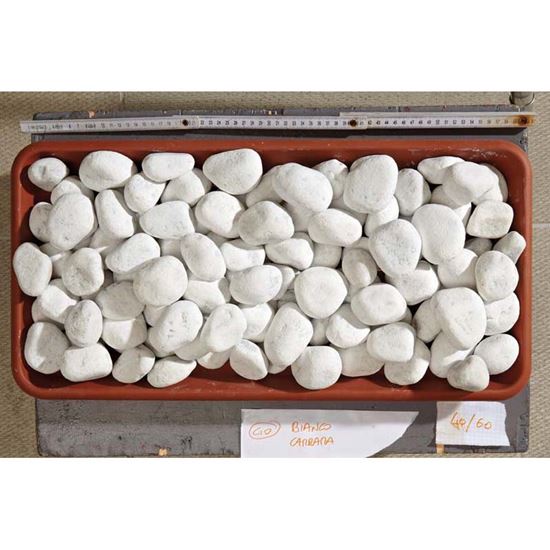 Immagine di CIOTTOLO, BIANCO CARRARA, 25/40 MM 20 KG