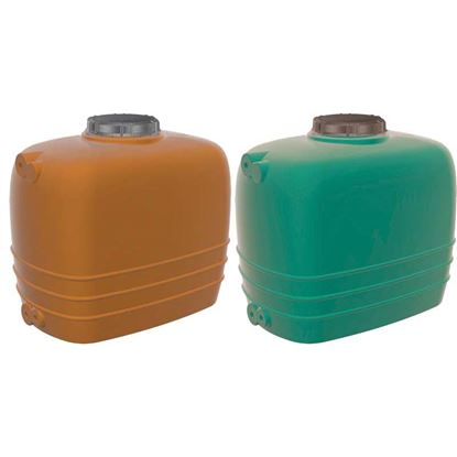 Immagine di CISTERNA ORIZZONTALE, LINEA AQUARIUS, COLORE TERRACOTTA, CAPACITÀ 5000 LT