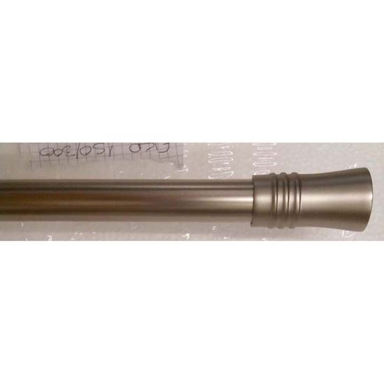 Immagine di BASTONE EKO ESTENSIBILE, Ø 16/19 MM, 150/300 CM, UNCINO, COLORE ACCIAIO SATINATO