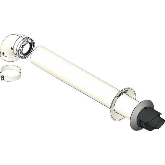 Immagine di KIT COASSIALE PER CONDENSAZIONE, ASPIRAZIONE/SCARICO, MANICOTTO E FASCETTA, Ø 60/100 MM