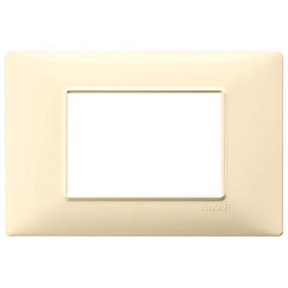 Immagine di PLACCA 3 MODULI, PLANA, COLORE CREMA