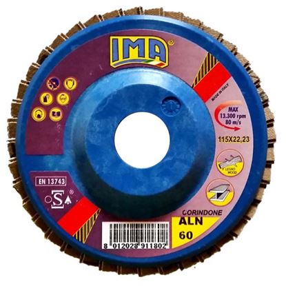 Immagine di DISCO LAMELLARE ABRASIVO PER METALLO, CORIDONE, Ø115 MM, GRANA 60