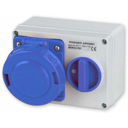 Immagine di PRESA CEE PARETE 2P+T, 16A 220V IP67