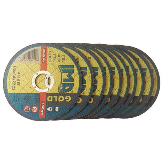 Immagine di SET 10 DISCHI PER FERRO, 1,6 MM, Ø115 MM