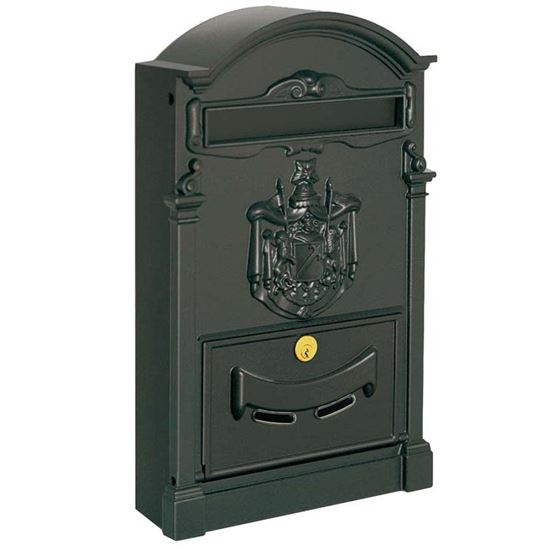 Immagine di CASSETTA POSTALE ALUBOX RESIDENCE, 26 X 9 X 41 CM, COLORE MARRONE