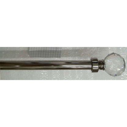 Immagine di BASTONE TENDA, SWARO'EKO ESTENDIBILE, Ø 16/19 MM, 120/210 CM, COLORE ACCIAIO LUCIDO