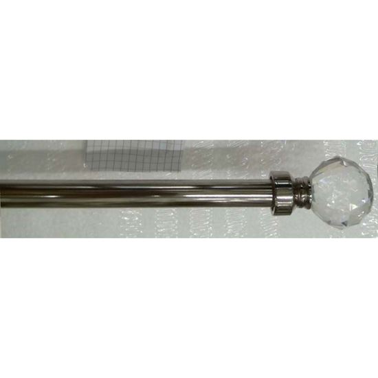 Immagine di BASTONE TENDA, SWARO'EKO ESTENDIBILE, Ø 16/19 MM, 120/210 CM, COLORE ACCIAIO LUCIDO