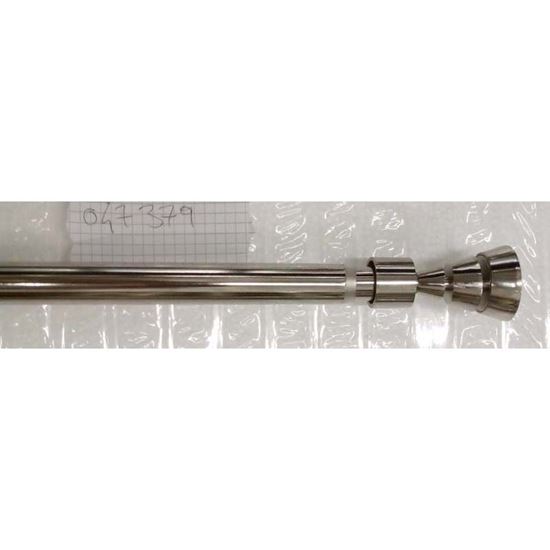 Immagine di BASTONE TENDA, ZEUS ESTENDIBILE, Ø 16/19 MM, 120/210 CM, COLORE ACCIAIO LUCIDO