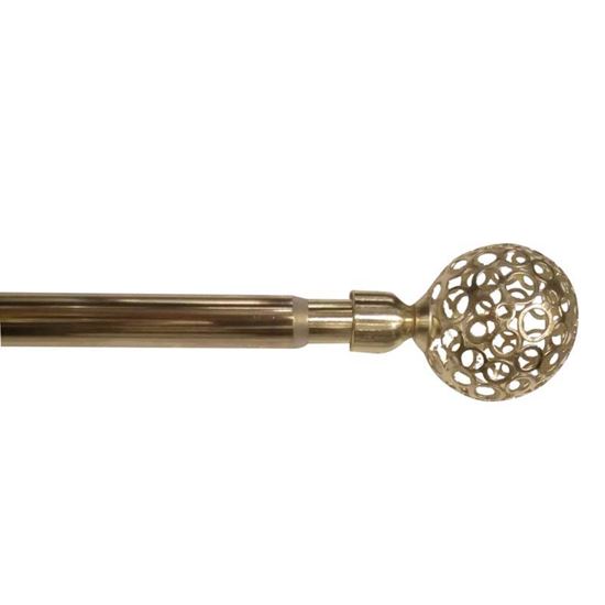 Immagine di BASTONE TENDA, LUNAR EKO ESTENDIBILE, Ø 16/19 MM, 120/210 CM, COLORE ORO LUCIDO